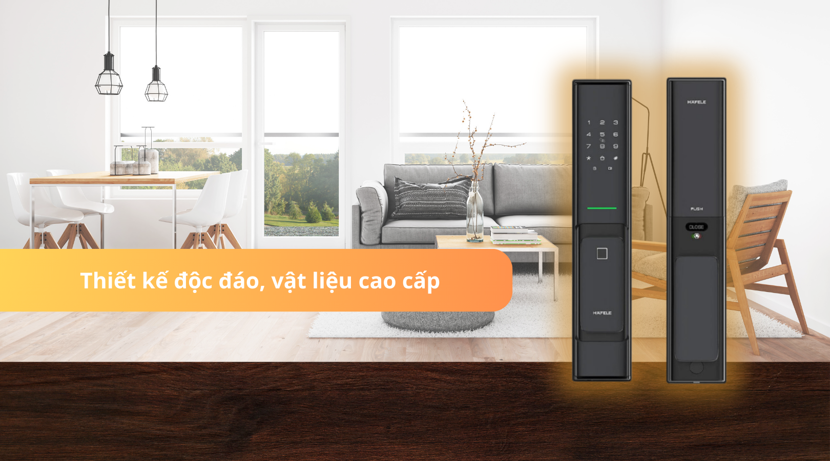 Thiết kế độc đáo, vật liệu cao cấp